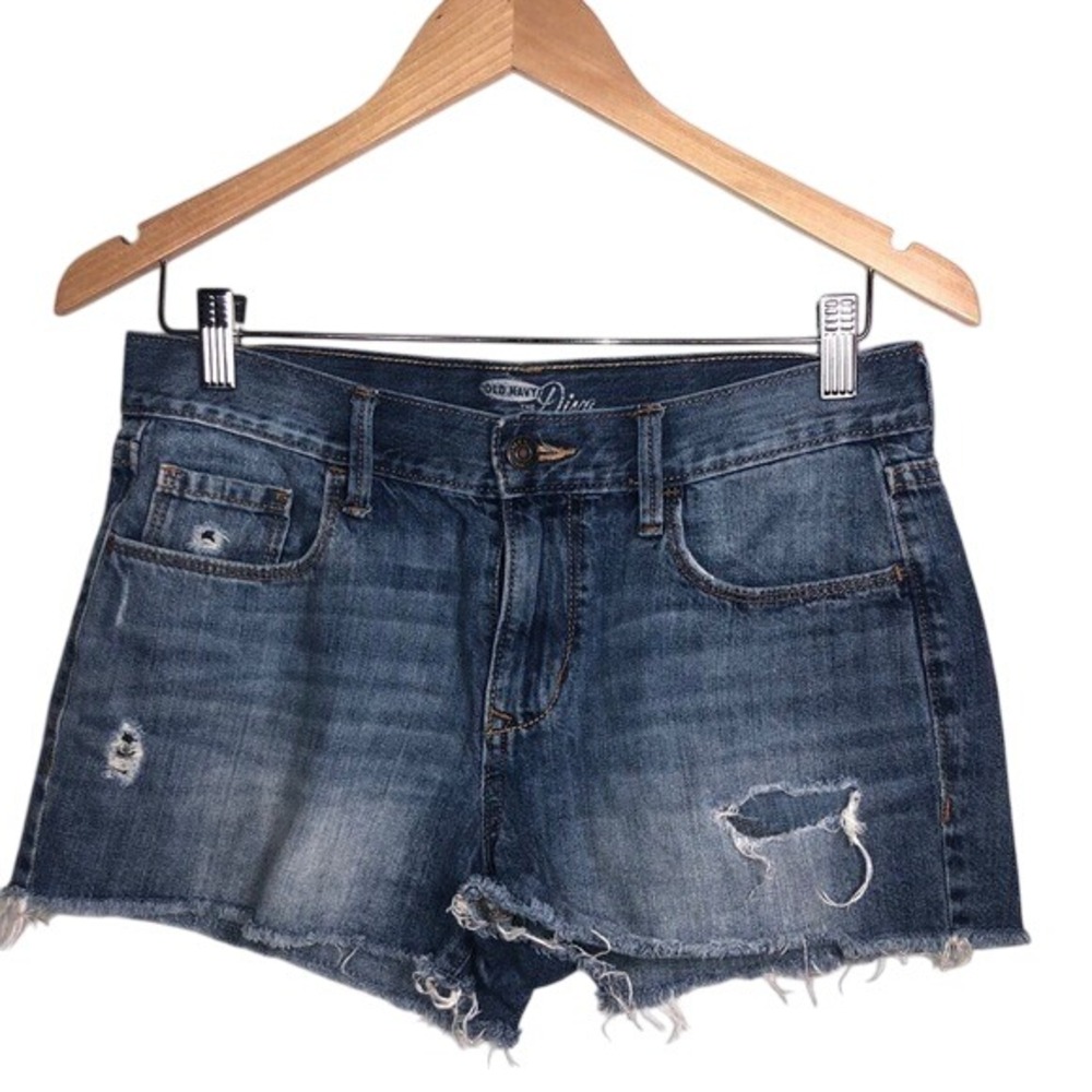 Old Navy The Diva Raw Hem Denim Shorts Size 4
